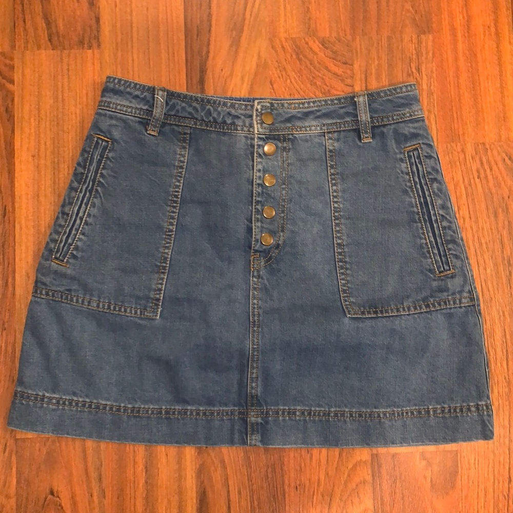 Free people jean skirt